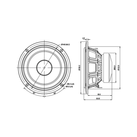 Głośnik SB Acoustics SB13PFCR25-4