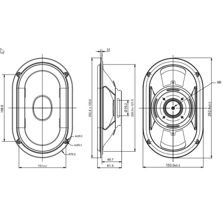 Membrana Bierna SB Acoustics SB15SFCR-00