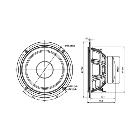 Głośnik SB Acoustics SB16PFCR25-4