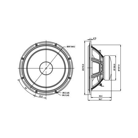 Głośnik SB Acoustics SB20PFCR30-8