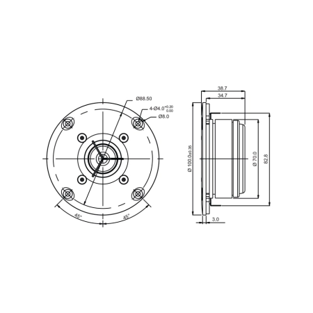 Głośnik SB Acoustics SB26CDC-C000-4